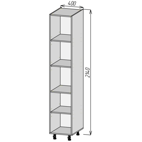 Кухонный корпус ПП400х2140мм (2уп)