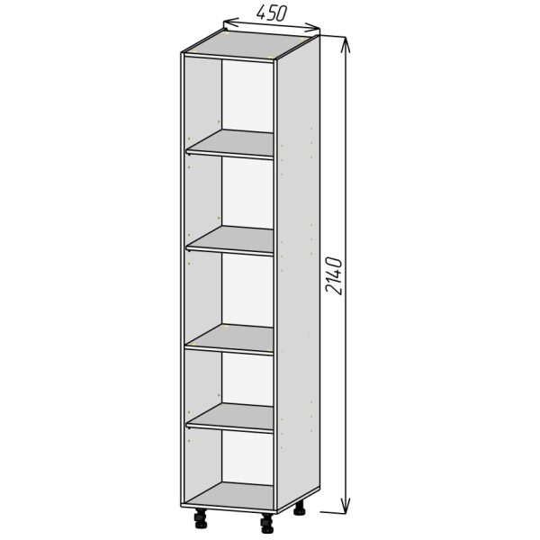 Кухонный корпус ПП450х2140мм (2уп)