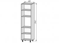 Кухонный корпус ПД600х2140мм (3уп)