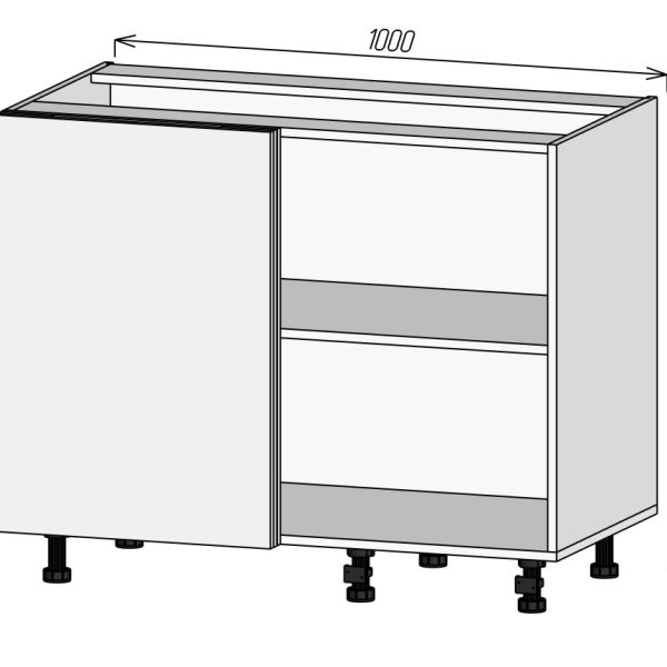 Кухонный корпус НМУП1050Пх820мм (3уп)