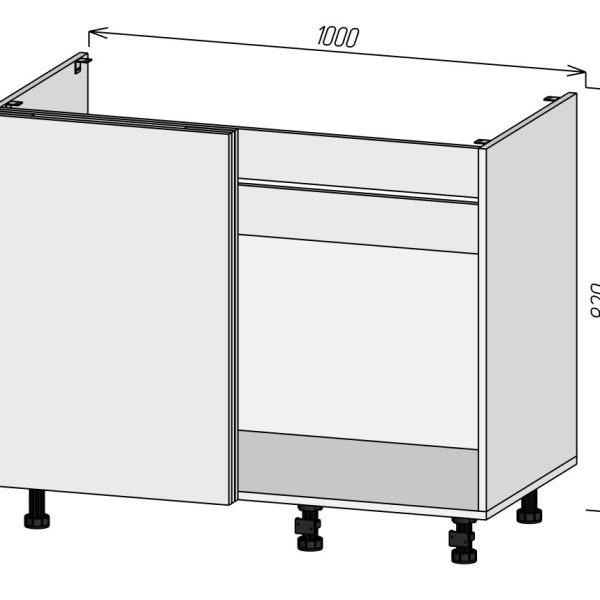 Кухонный корпус НМУМ1050Пх820мм (2уп)