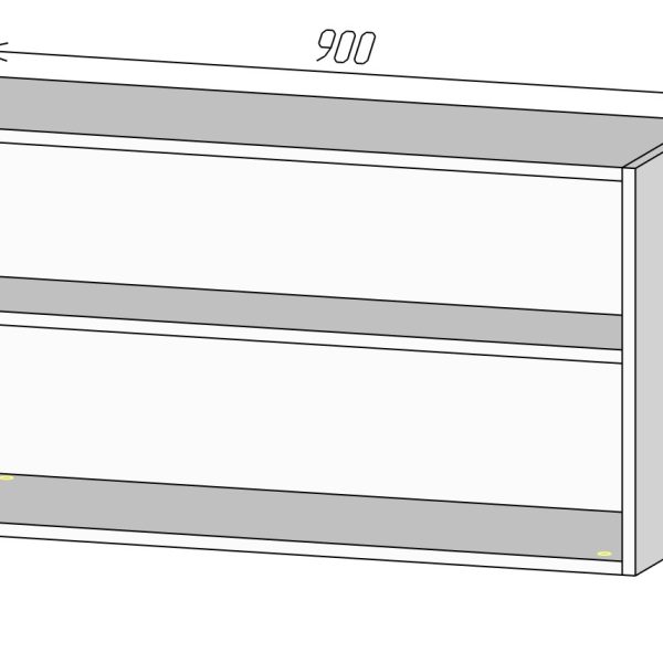 Кухонный корпус ВМВ900х480 (3уп)