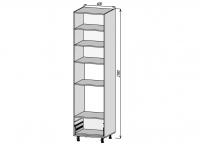Кухонный корпус ПДМ600х2380 (4уп)