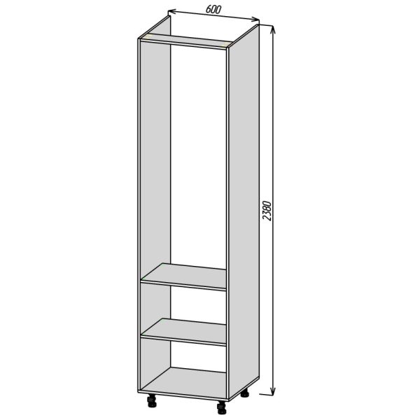 Кухонный корпус ПК600х2380 (2уп)