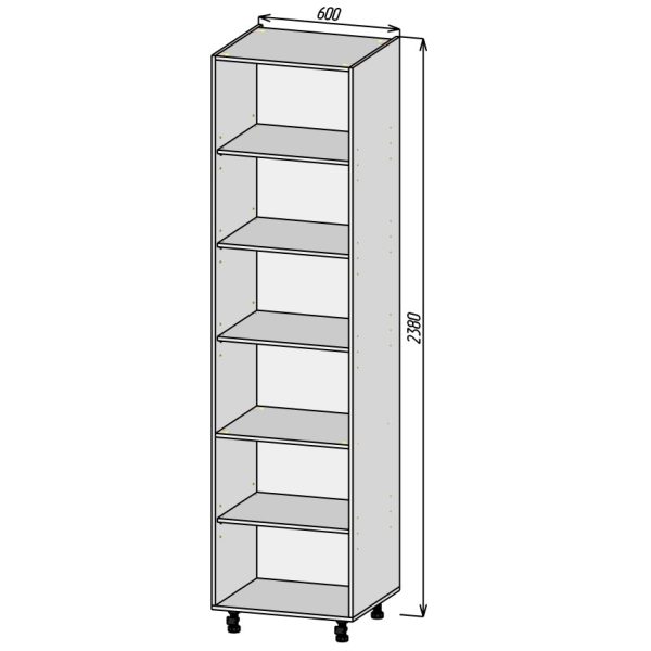 Кухонный корпус ПП600х2380 (4уп)