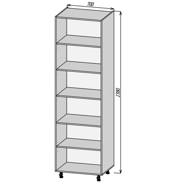 Кухонный корпус ПП700х2380 (4уп)