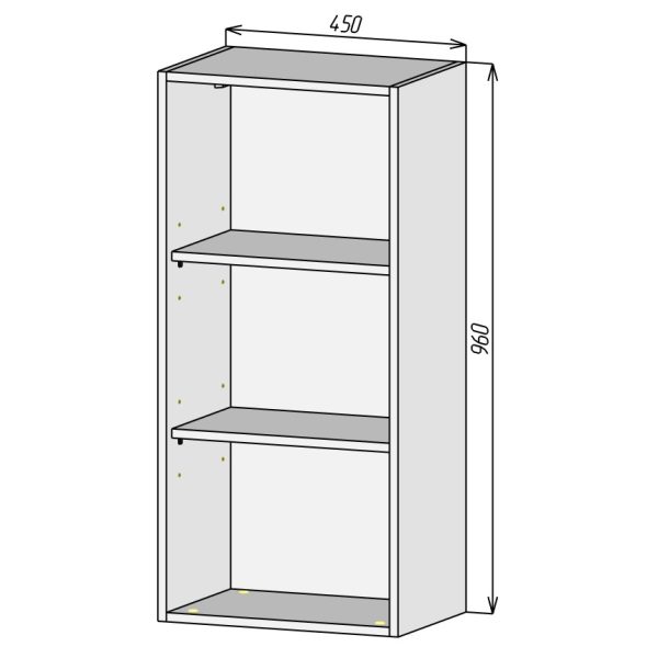 Кухонный корпус ВМП450х960мм (3уп)
