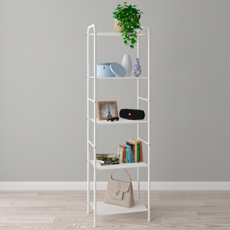 Стеллаж «Валенсия 15» (VALENCIA 15 Shelf rack) (Белый) 45,5 х 30 х 155,5 см