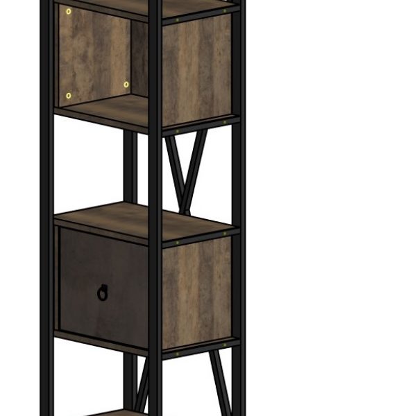 Стелаж Афина 550х390х1650 (2) с ящиком