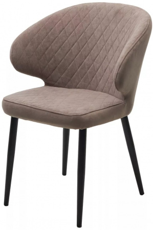 Стул ХИЛТОН, цвет B5 Капучино, велюр / черный каркас М-City