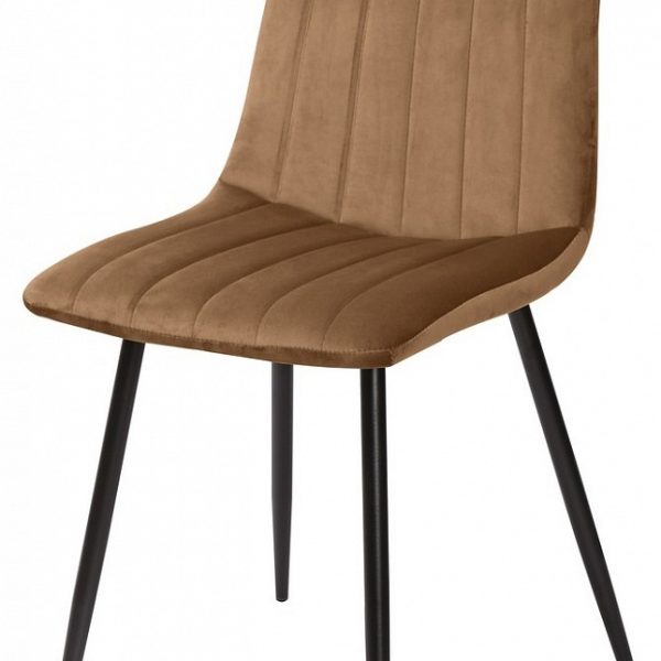 Стул Dublin (mod. 7066) цвет: G108-72 тоффи, велюр/черный