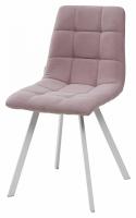 Стул CHILLI SQUARE UF860-04B сиреневый, ткань/ белый каркас