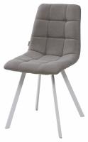Стул CHILLI SQUARE UF860-08B серый, ткань / белый каркас