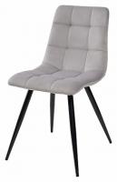 Стул TERAMO UF910-02 LIGHT GREY, велюр /черный