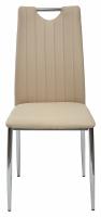 Стул COMFORT (mod. 999) цвет: PU 614 ,кремовый /хром