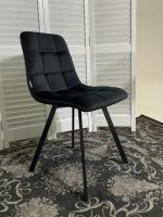 Стул CHILLI SQUARE BLUVEL-19 BLACK черный, велюр М-City