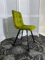 Стул CHILLI SQUARE BLUVEL-75 BLACK олива, велюр М-City